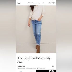 Hatch maternity low waisted jeans